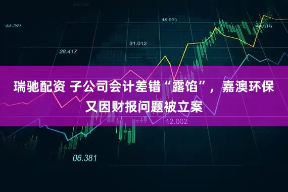 瑞驰配资 子公司会计差错“露馅”，嘉澳环保又因财报问题被立案