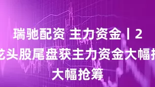 瑞驰配资 主力资金丨2只龙头股尾盘获主力资金大幅抢筹